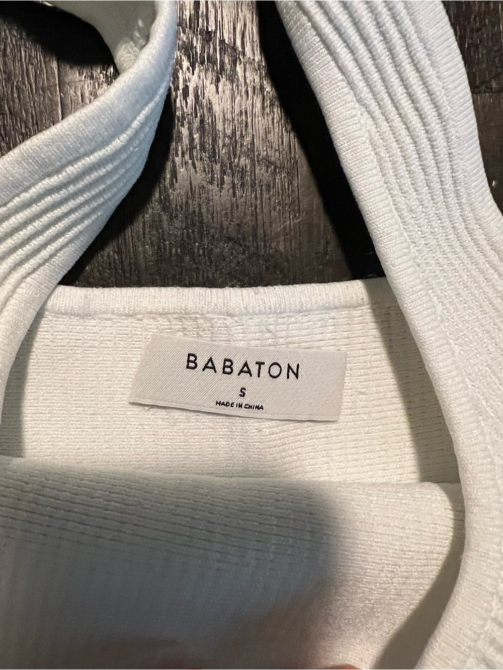 Babaton Cream Ribbed Cropped Tank - Picture 2 of 2